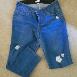Ava & Viv midrise distressed boyfriend jeans